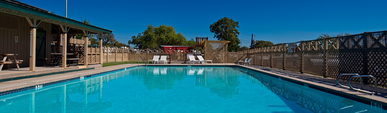 Bandera Pioneer RV River Resort - Pool Slim